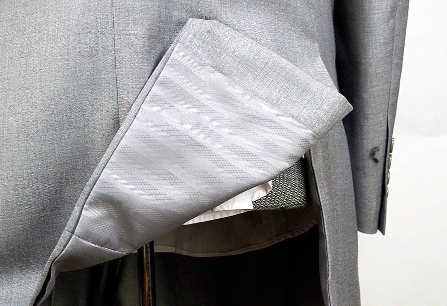 Tzarelli Mens Light Grey 3pc 2 Button Italian Designer Suit - TZ100 - New York Man Suits