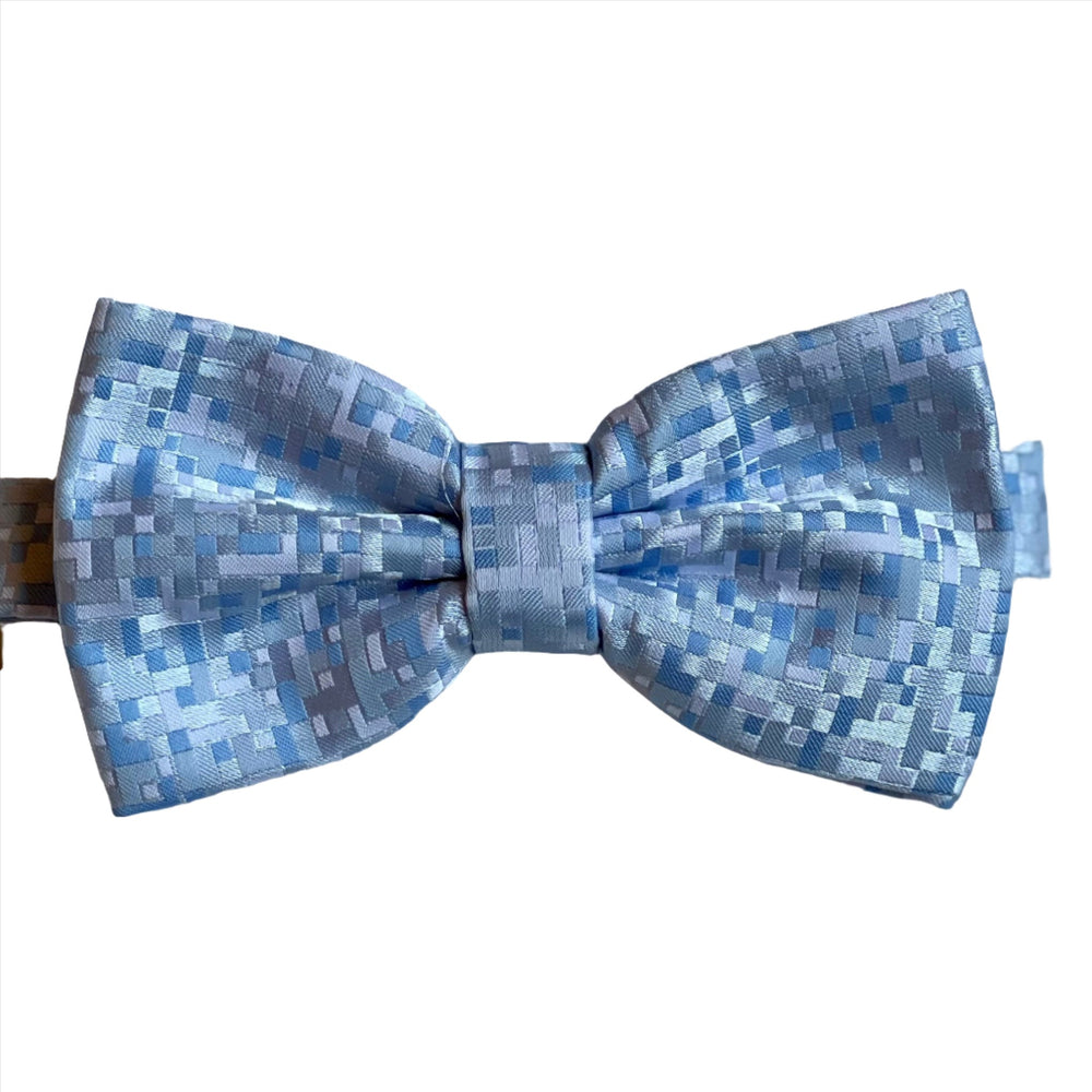 Adolfo Fancy Zig Zag Design Bow Tie Hanky & Cufflink Box Set - ABS59146 - New York Man Suits