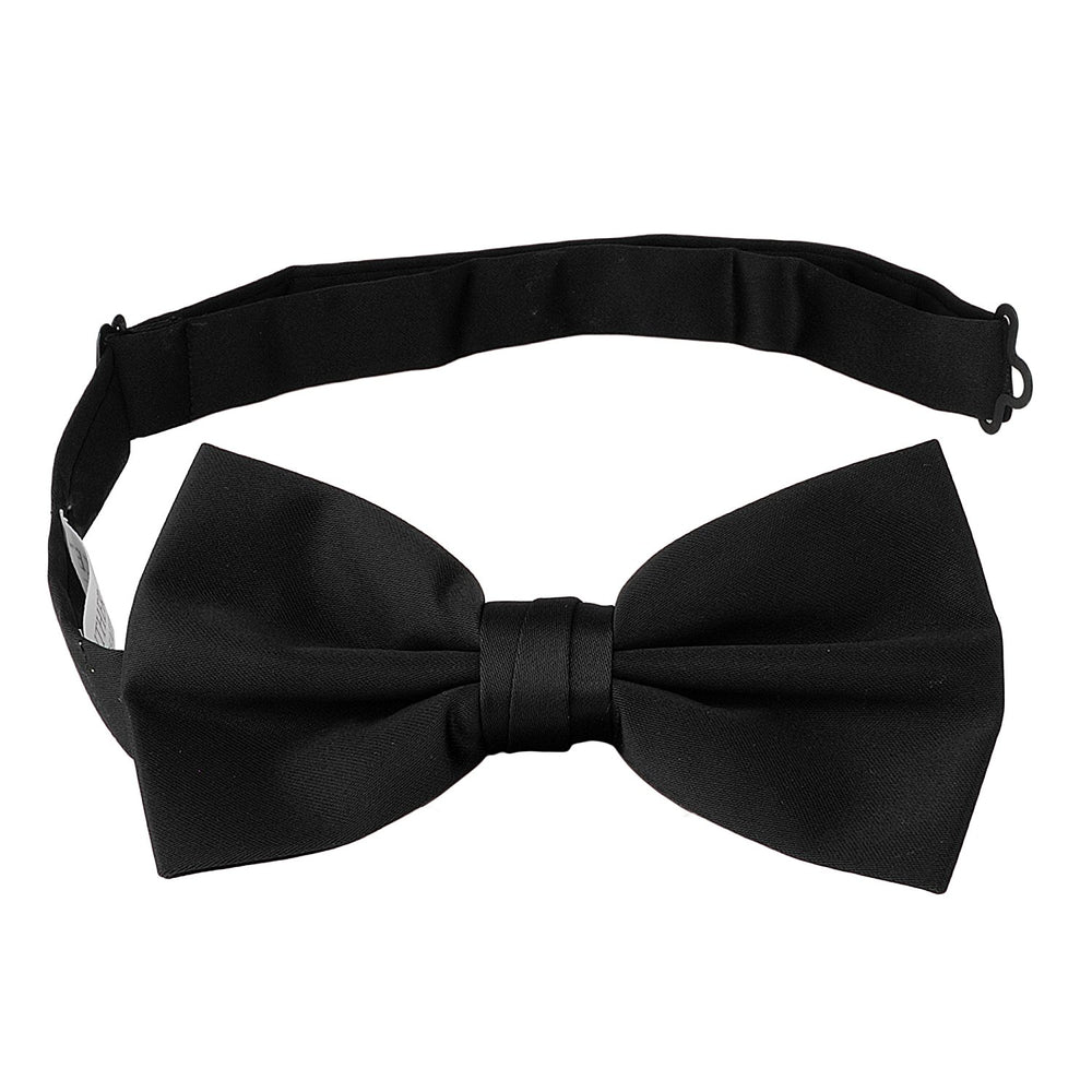 Adolfo Mens Satin Bowtie Black OneSize - New York Man Suits