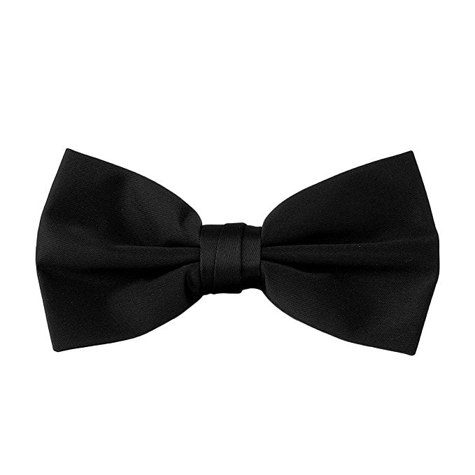 Adolfo Mens Satin Bowtie Black OneSize - New York Man Suits