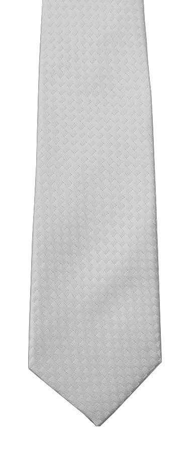 Joseph Lee Boys White TNT 14" Zip-Up Tie - WHTIEZIP - New York Man Suits