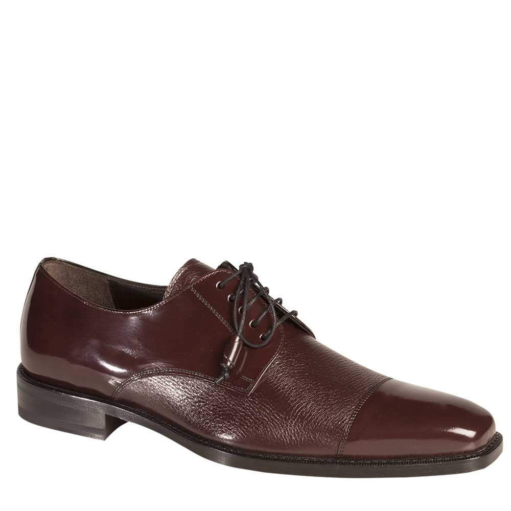 Soka By Mezlan Men's Shoes Burgundy Classic Cap Toe Dress Lace-Up - New York Man Suits