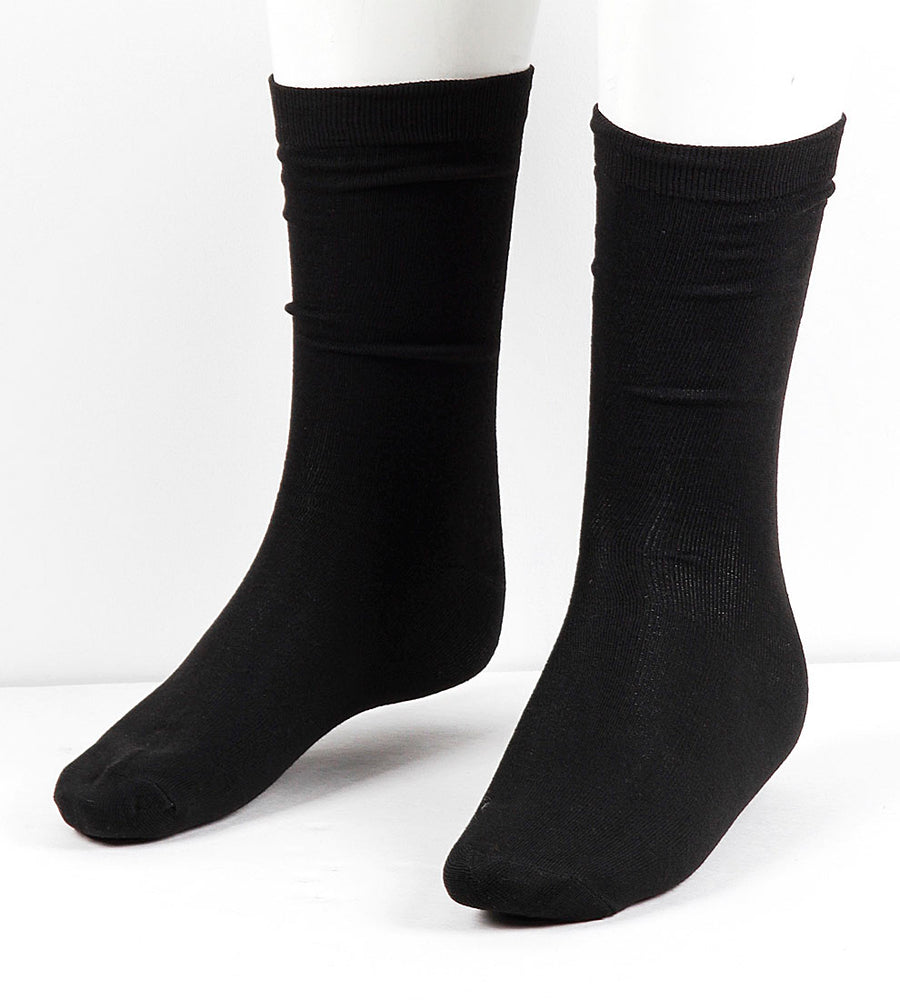 LUXURY DRESS SOCKS W/ TUX LABLE-Black - New York Man Suits