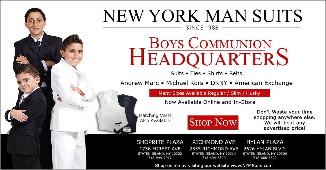 Person - Boys First Holy Communion Suits - New York Man Tips