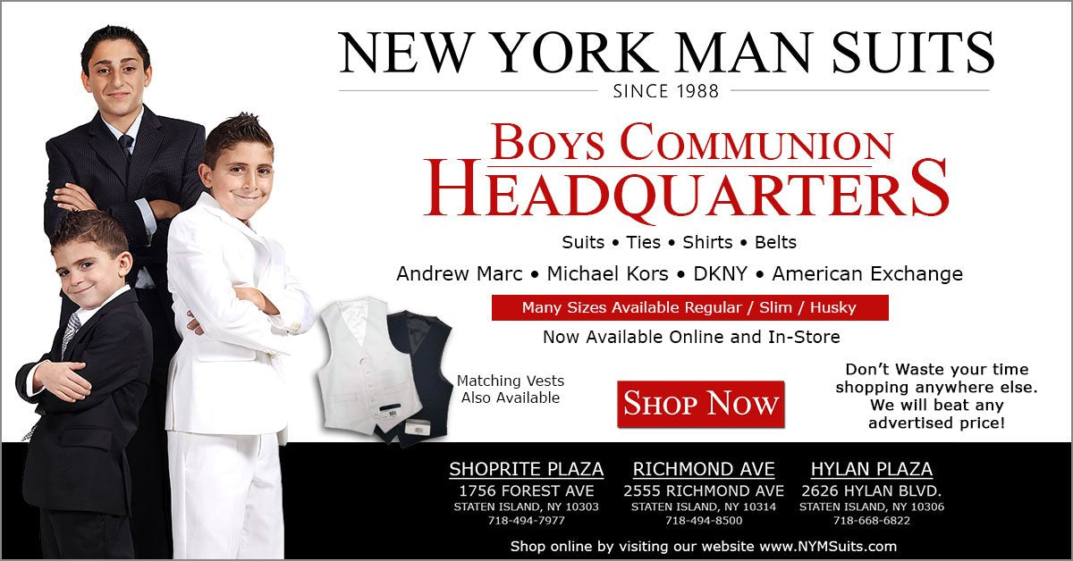 Person - Boys First Holy Communion Suits - New York Man Tips