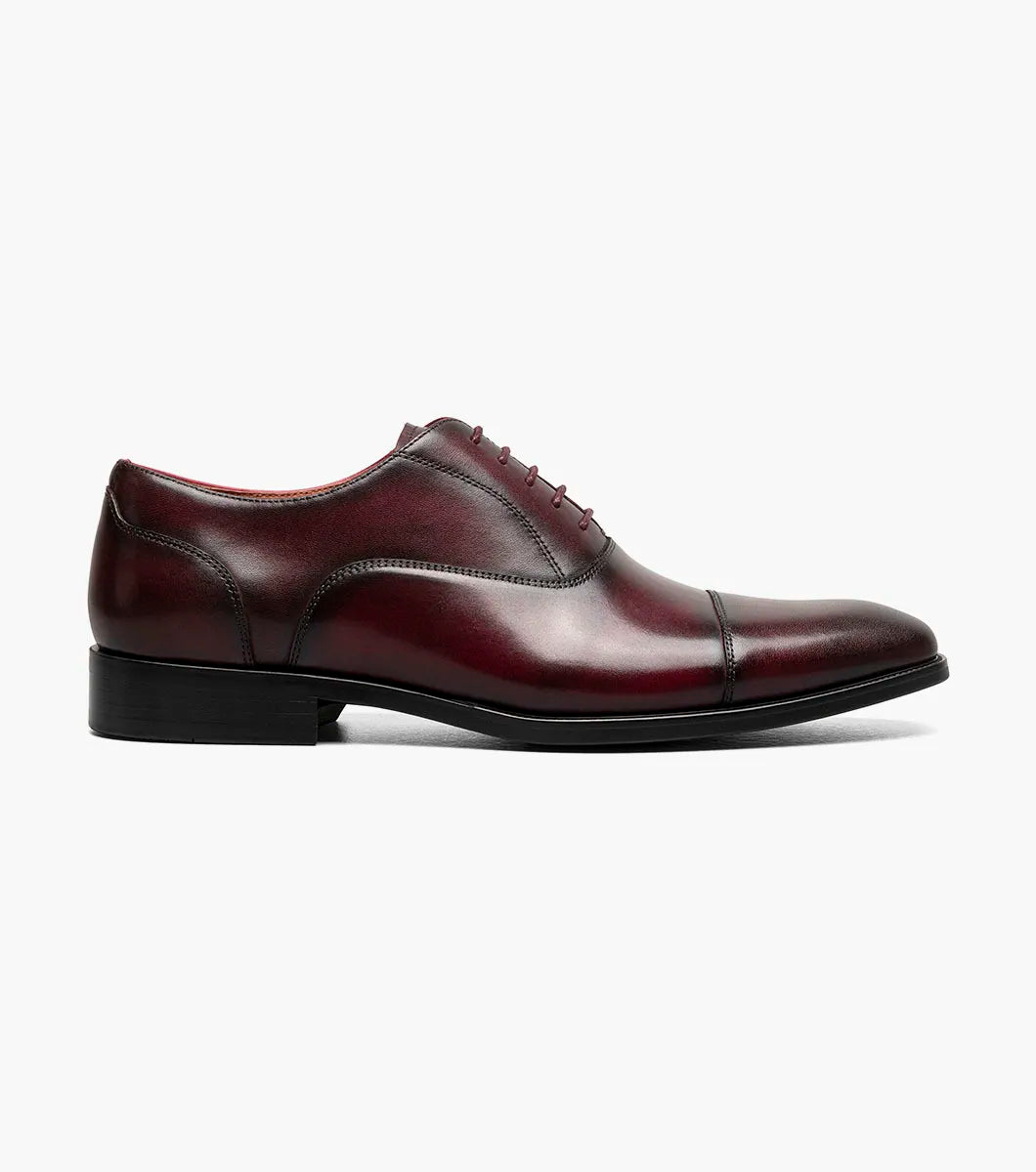 Florsheim Men Sorrento Captoe Shoe-Burgundy - hat - view 2 | New York Man Suits
