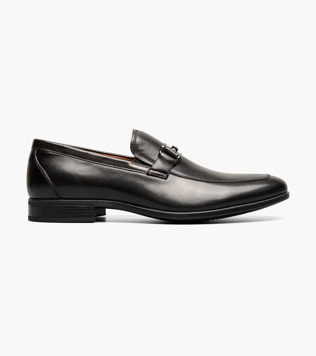 Florsheim Zaffiro Moc Toe Bit Loafer (Wide Width) - Black - shoes - view 2 | New York Man Suits