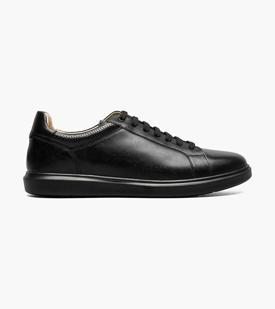 Florsheim Mens Social Lace to Toe Sneaker Shoe-Black - shoes - view 2 | New York Man Suits