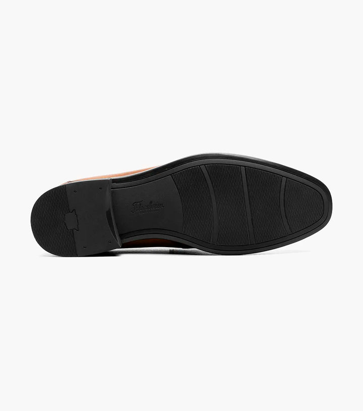 Florsheim Mens Zaffiro Mock Toe Bit Loafer 2 Gold Buckle-Saddle Tan
