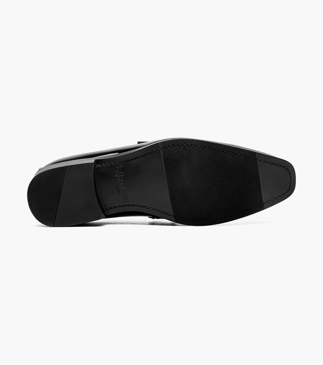 Stacy Adams Spratley Black Slip-On - angled view