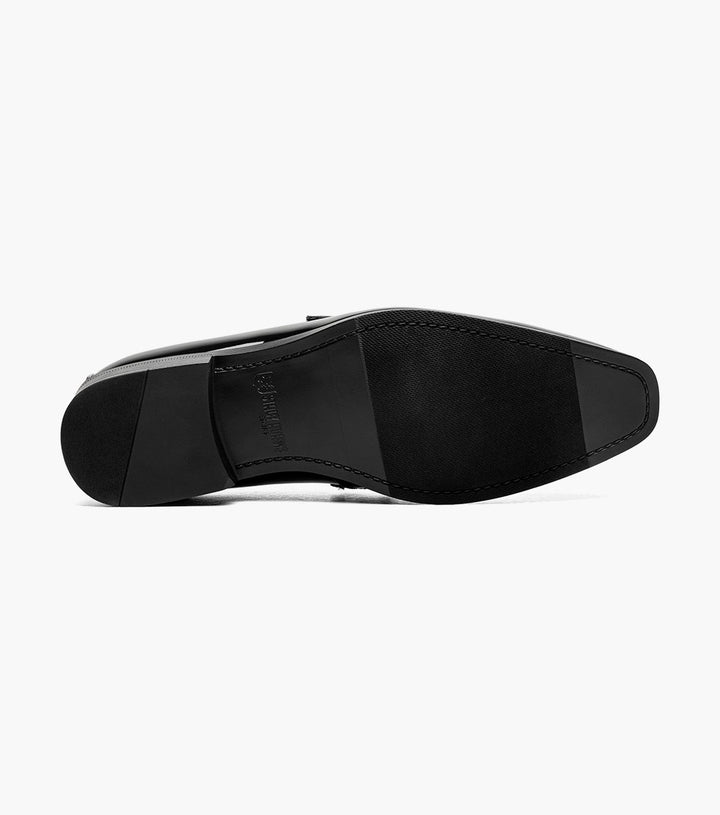 Stacy Adams Spratley Black Slip-On - angled view