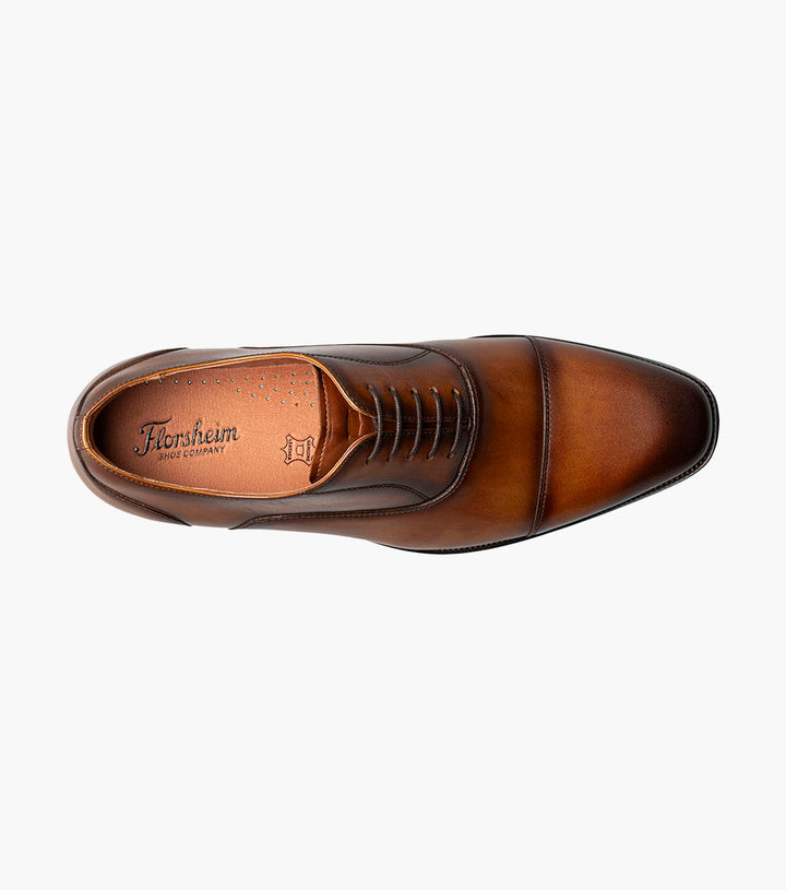 Florsheim Men Sorrento Captoe Shoe-229-Multi Cognac