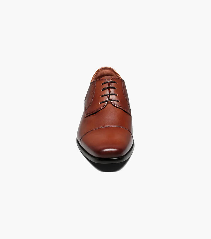 Florsheim "Postino" Cap Toe Oxford Dress Shoe - Cognac