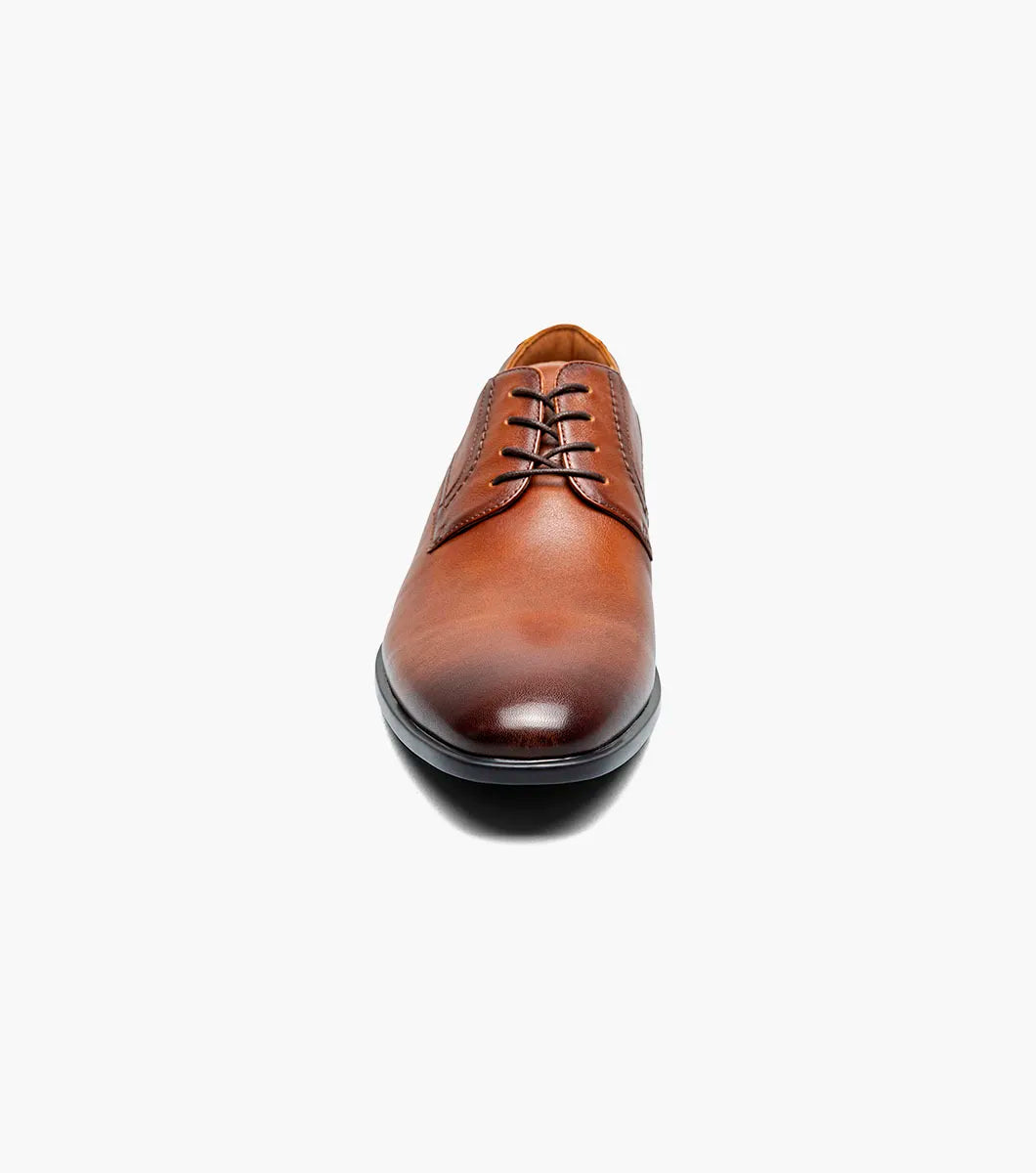 Florsheim Mens Zaffiro Plain Tox Oxford-Cognac - shoes - view 2 | New York Man Suits