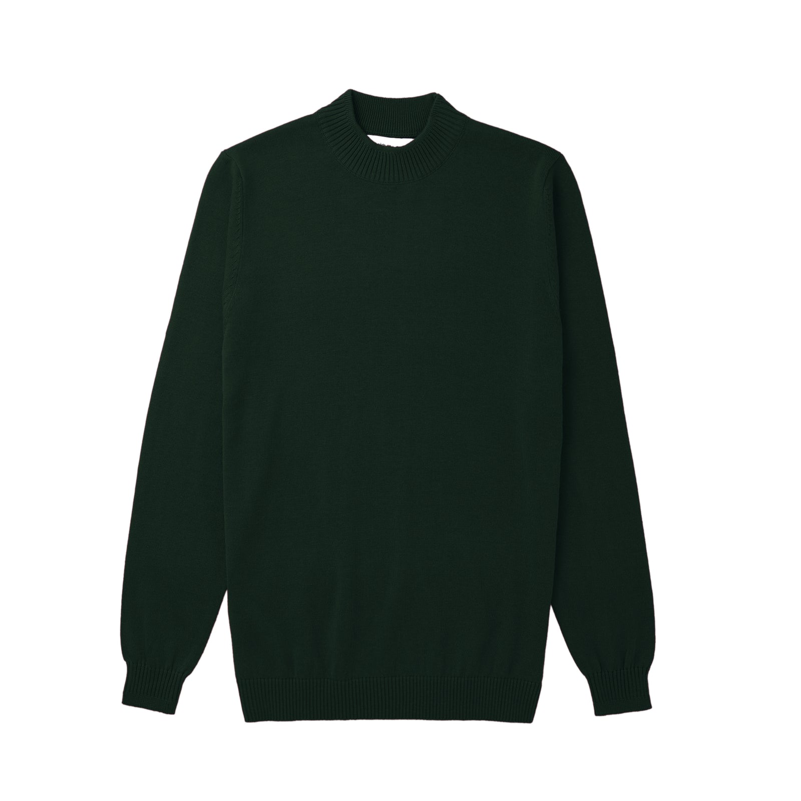 Long Sleeve Mock Neck Sweater by Lorenzo Franco - Hunter Green - sweater | New York Man Suits