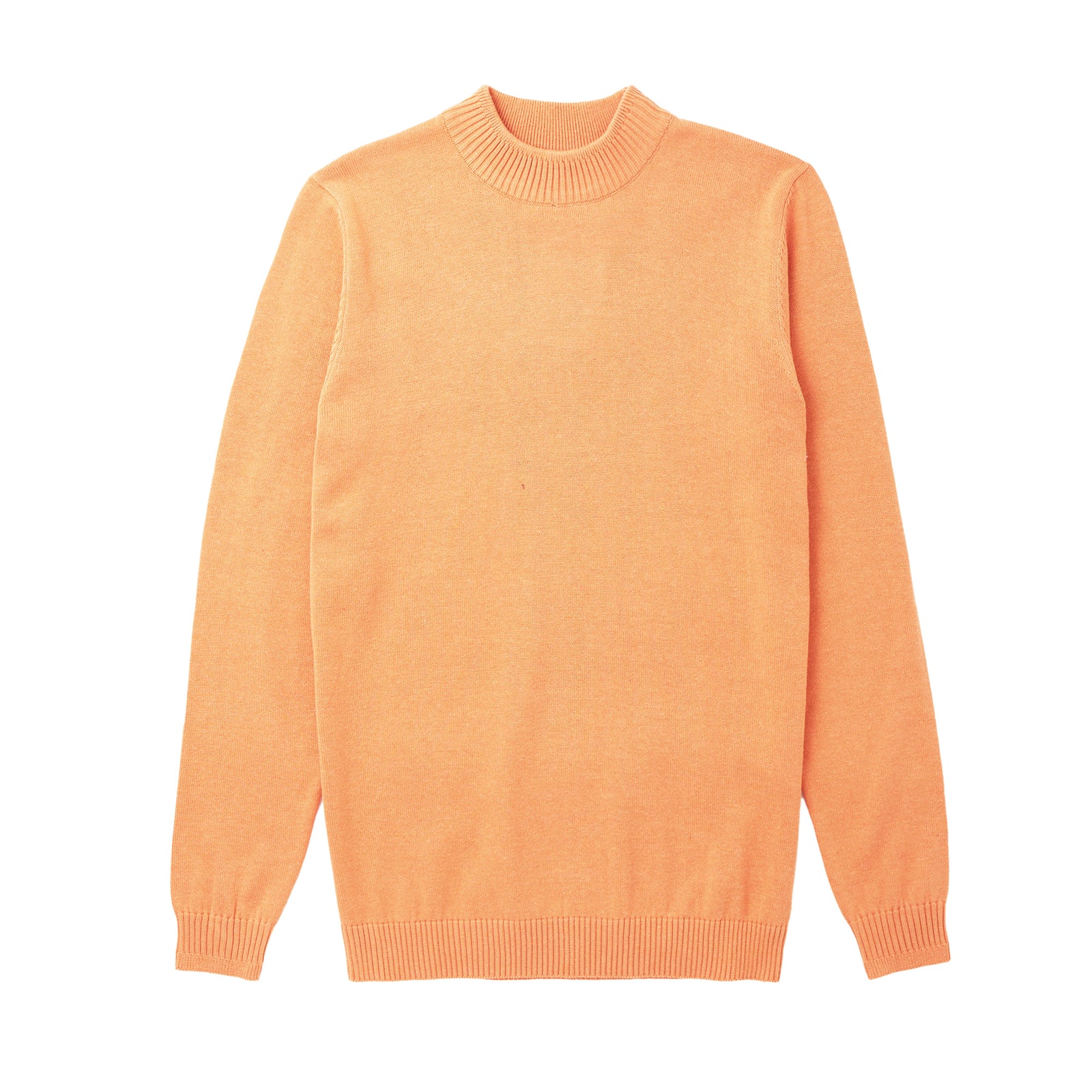 Long Sleeve Mock Neck Sweater by Lorenzo Franco - Melon - sweater | New York Man Suits