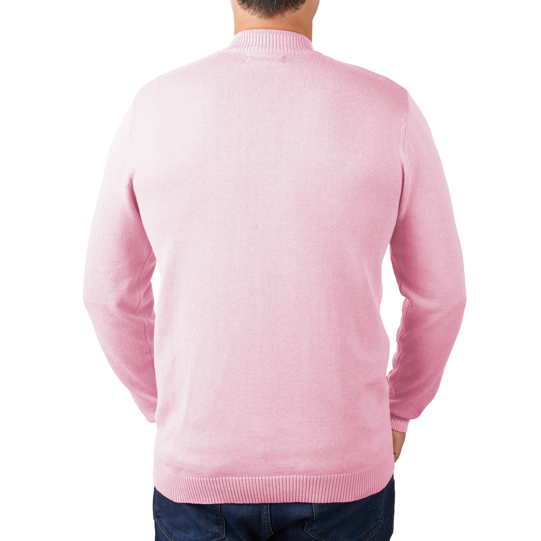 Long Sleeve Mock Neck Sweater by Lorenzo Franco - Pink