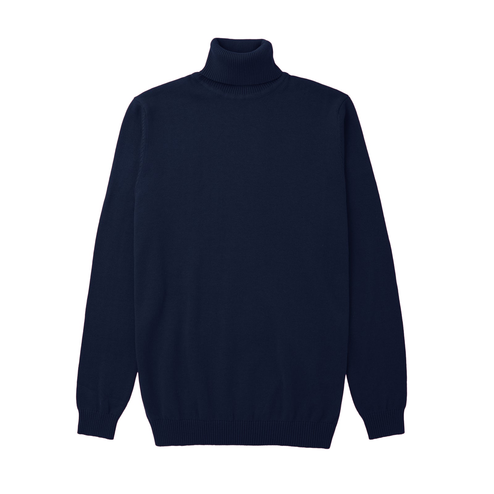 Long Sleeve Turtle Neck Sweater by Lorenzo Franco - Cobalt Blue - sweater | New York Man Suits