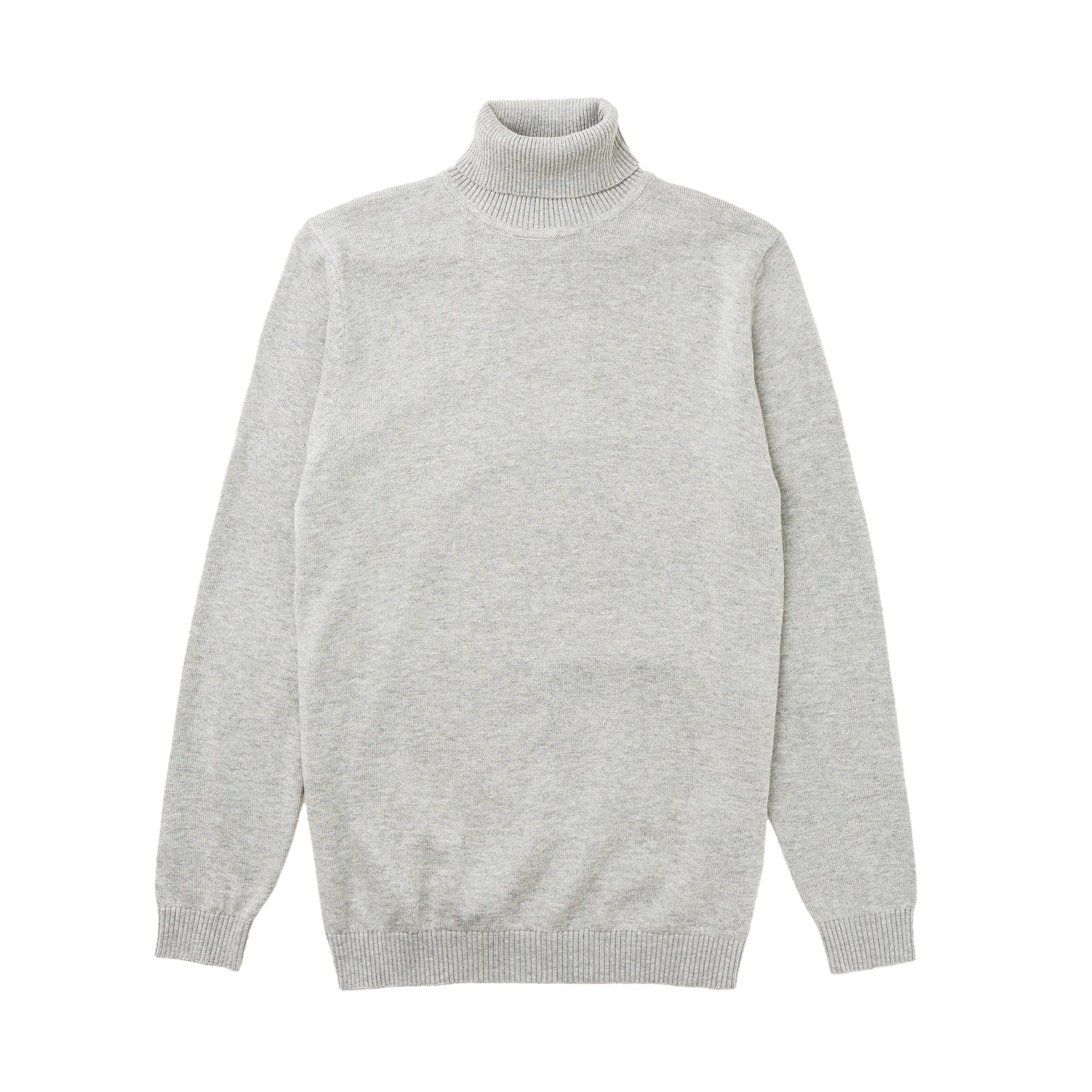 Long Sleeve Turtle Neck Sweater by Lorenzo Franco - Light Grey - sweater | New York Man Suits
