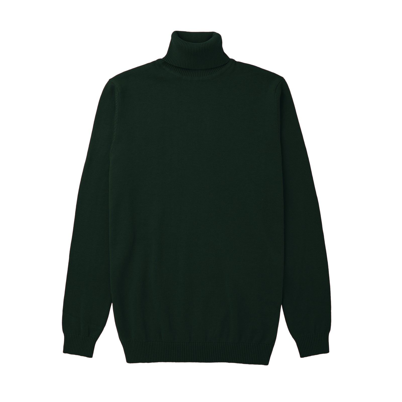 Long Sleeve Turtle Neck Sweater by Lorenzo Franco - Hunter Green - sweater | New York Man Suits