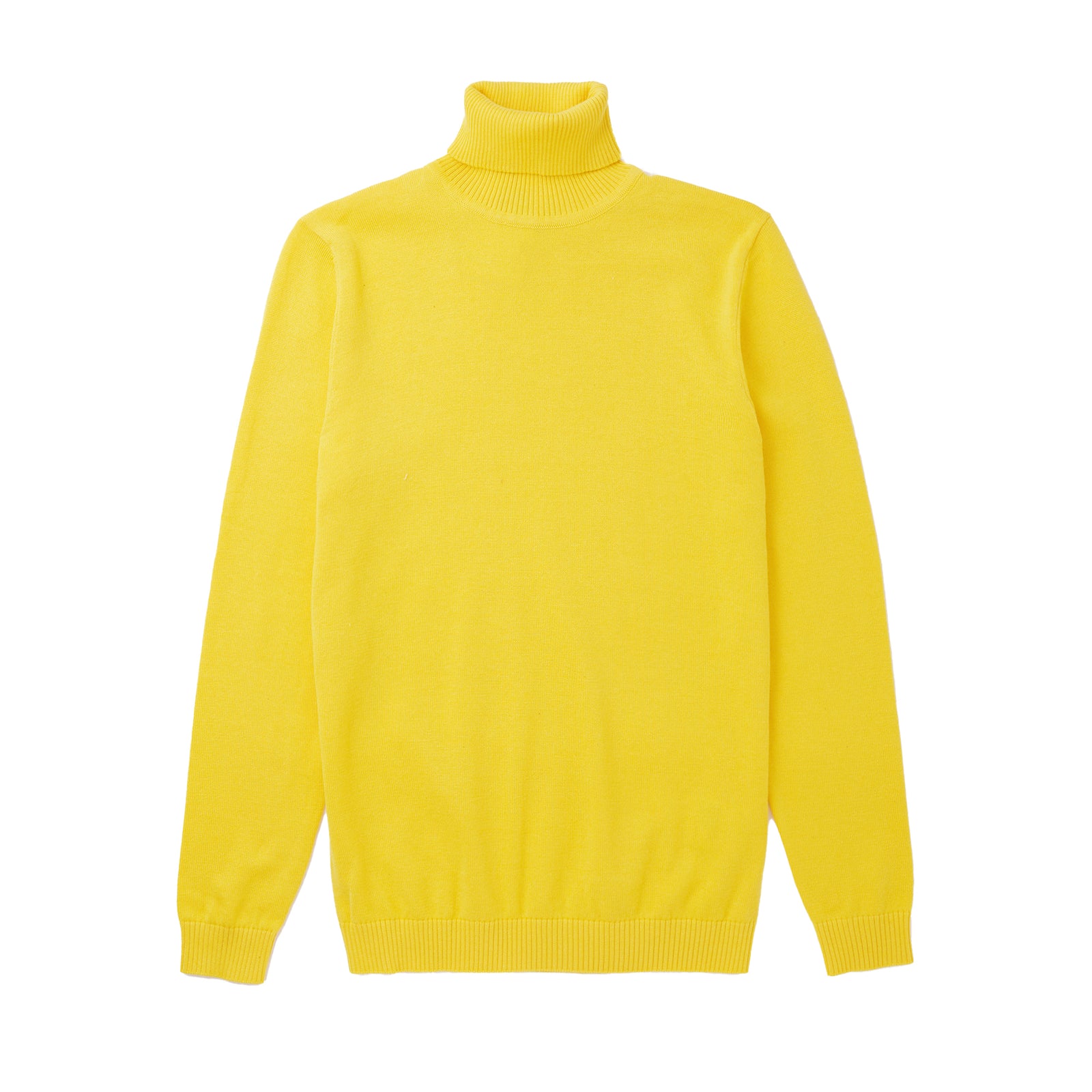 Long Sleeve Turtle Neck Sweater by Lorenzo Franco-Yellow - sweater | New York Man Suits