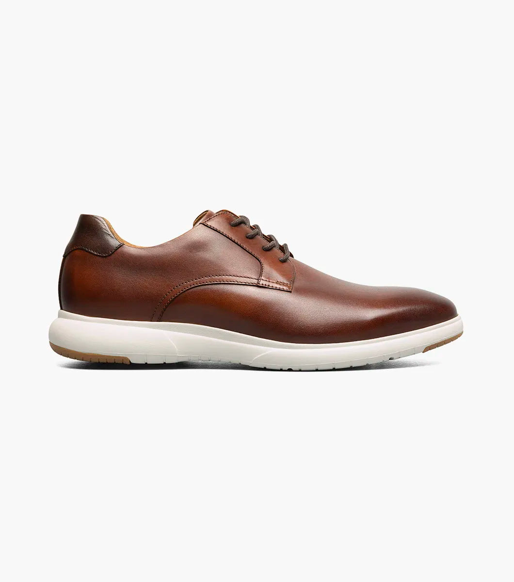 Florsheim Dash Plain Toe Oxford Sneaker Shoe (Wide Width) - Cognac