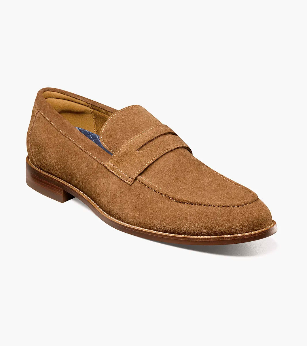 Florsheim Mens Rucci Suede Penny Loafer Shoe -Mocha - shoes in Moca | New York Man Suits