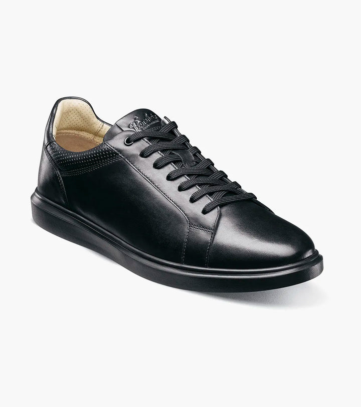 Florsheim Mens Social Lace to Toe Sneaker Shoe-Black