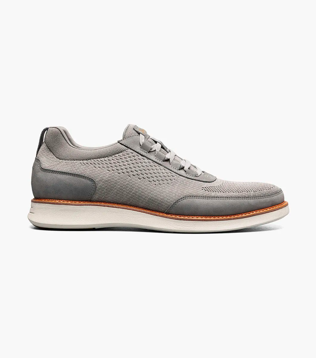 Florsheim "Launch" Knit Elastic Lace Moc Toe Slip On - Gray - sweater - view 2 | New York Man Suits
