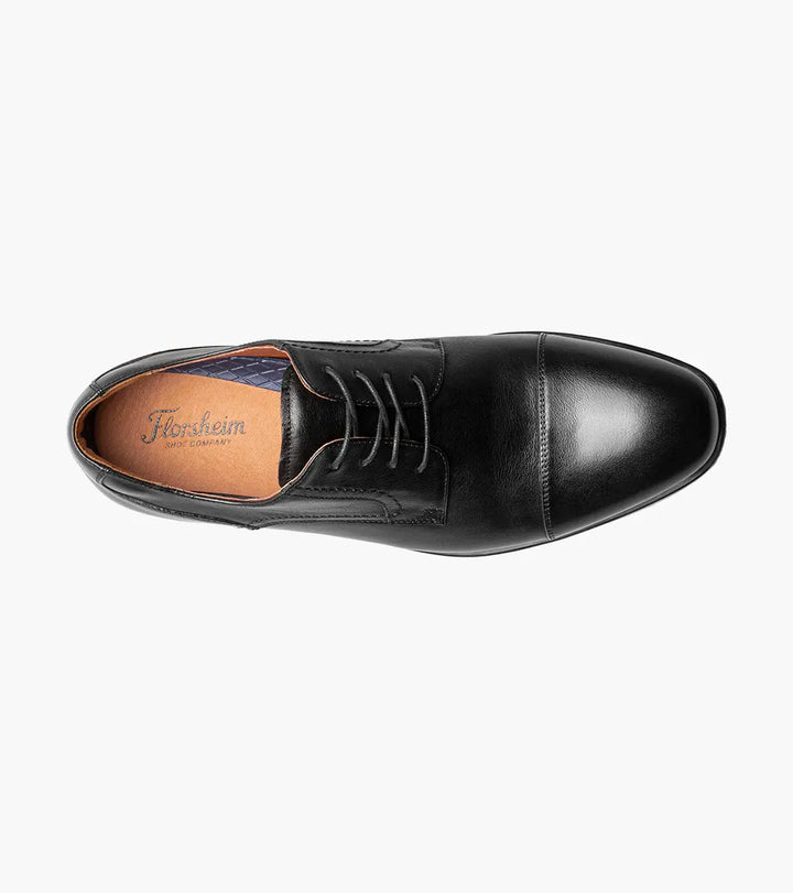 Florsheim "Zaffiro" Cap Toe Oxford Shoe - Black