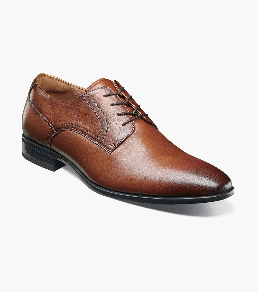 Florsheim Mens Zaffiro Plain Tox Oxford-Cognac - shoes | New York Man Suits