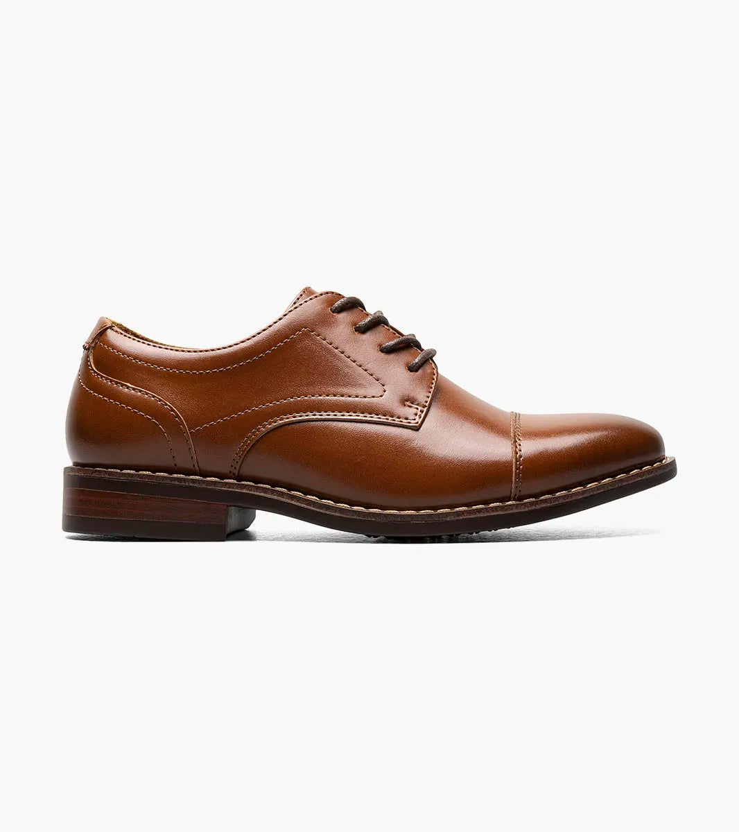 Florsheim "Rucci JR." Boys Cap Toe Oxford Shoe - shoes in Black - view 2 | New York Man Suits