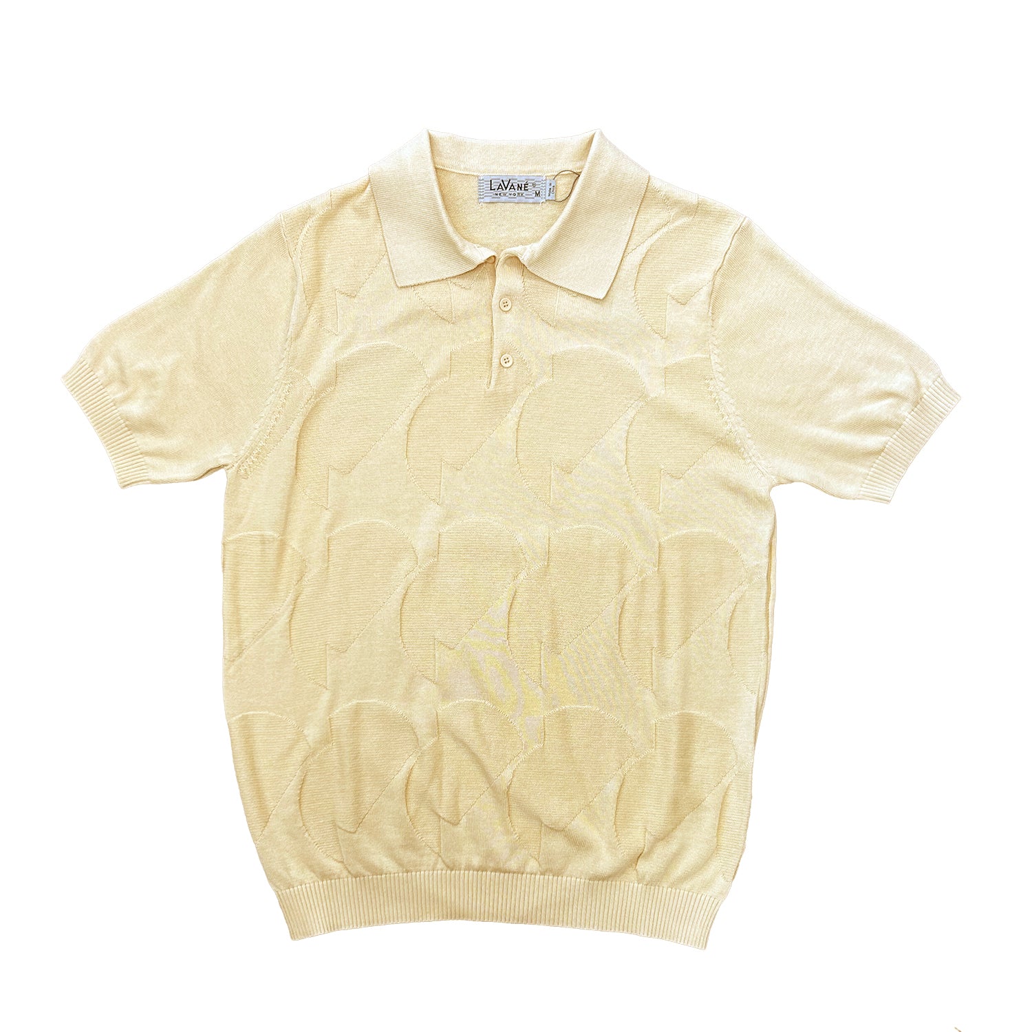 Lavane Short Sleeve Fancy Polo Shirt - Gold - pants | New York Man Suits