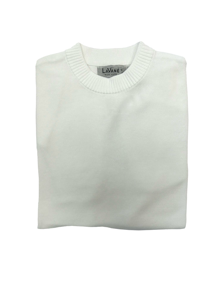 Lavane Short Sleeve Mock Neck Shirt - White