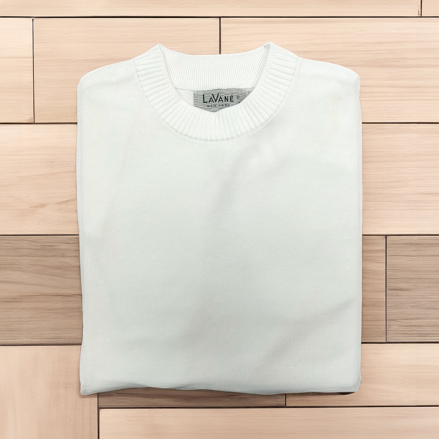 Lavane Short Sleeve Mock Neck Shirt - White - sweater - view 2 | New York Man Suits