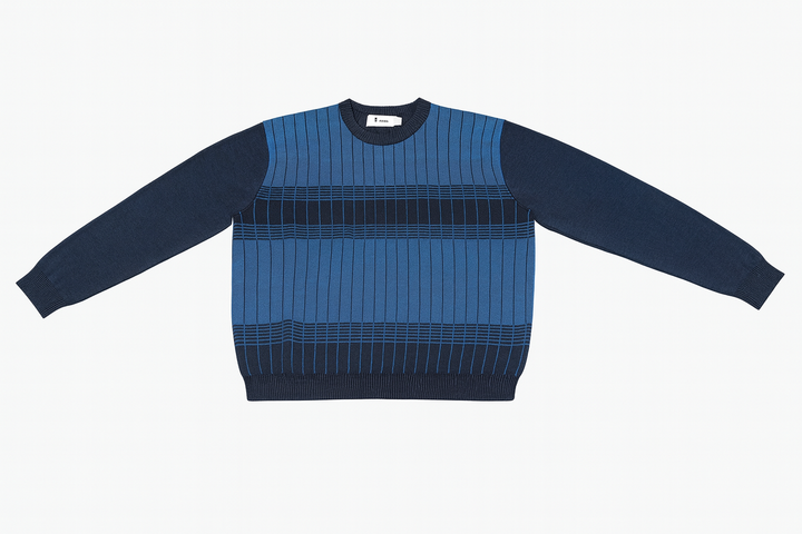 New York Man Fancy Printed CrewMock Long Sleeve