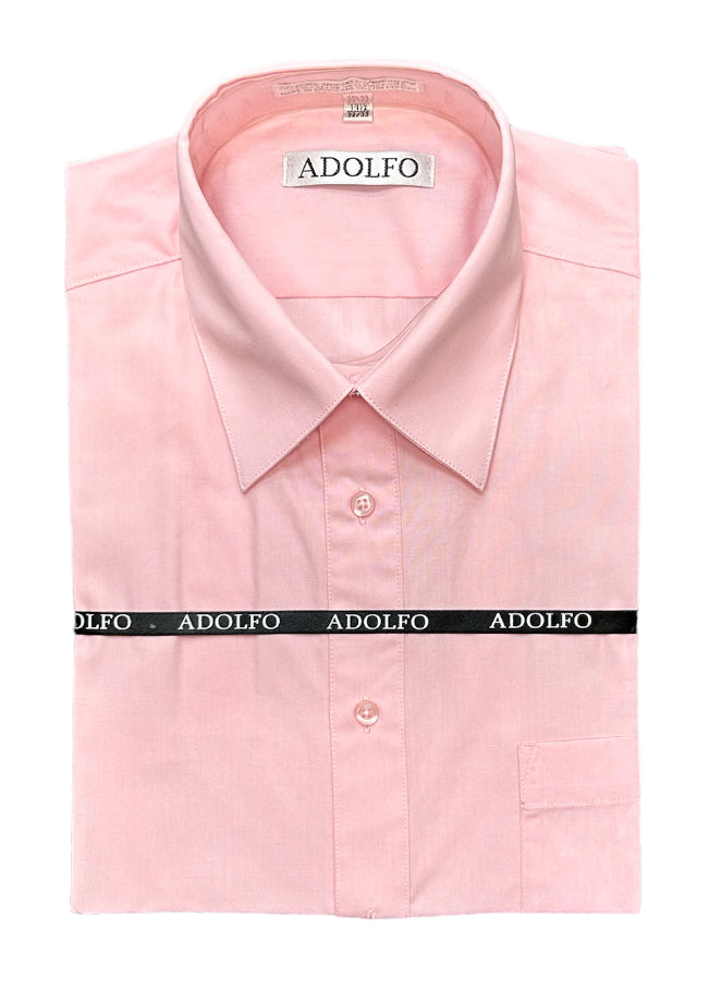 ADOLFO REGULAR FIT DRESS SHIRT-PINK