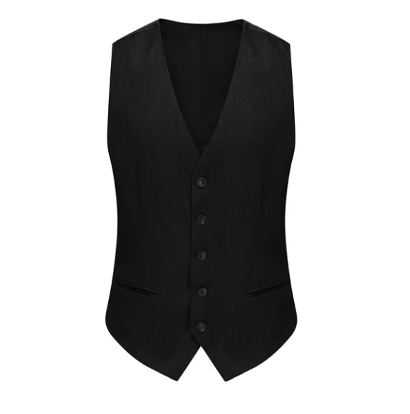 Classic Fit Performance Stretch Three-Piece Suit - Black