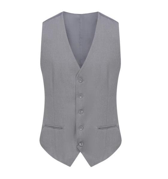 Classic Fit Performance Stretch Three-Piece Suit - Grey