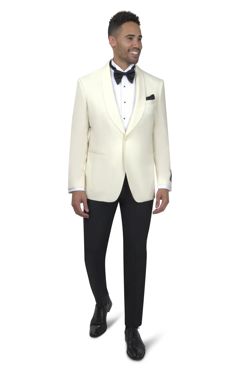 Bergamo Dino Filarte Ivory Shawl Collar Dinner Jacket - jacket | New York Man Suits