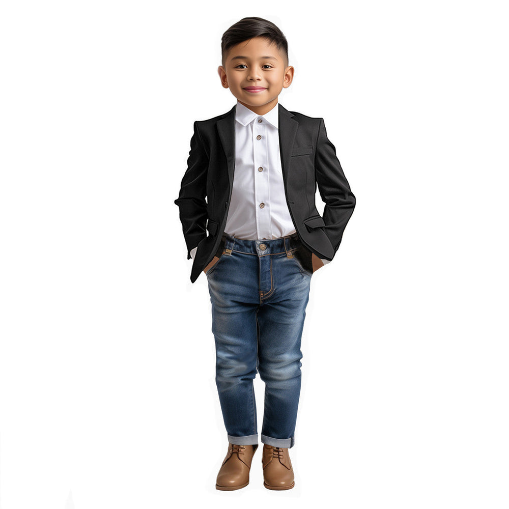 boys suit jacket black