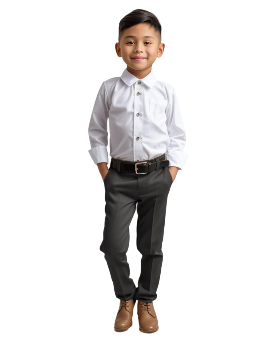 boys pant charcoal