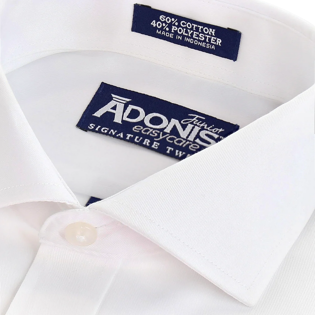 Adonis Boys White Husky Dress Shirts-White