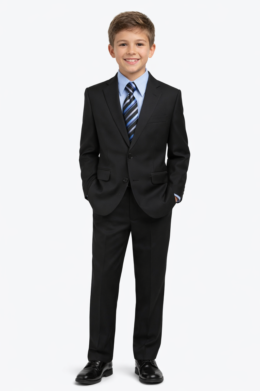 Tallia Boys Suit Seperate 2 Button Jacket-Black - suit | New York Man Suits