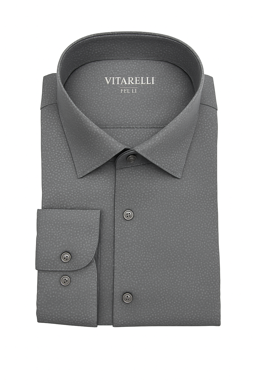 Vitarelli 4 Way Stretch Design Dress - Dress Shirt NYC 15.5 34/35 / Gray Vitarelli 4 Way Stretch Design Dress - Dress Shirt NYC 15.5 34/35 / Gray