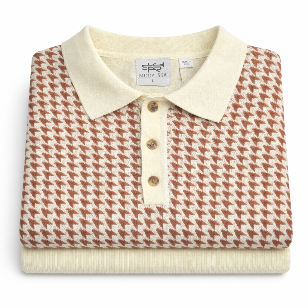 Laven Ny  Fancy 3 Button Pollar Short Sleeve-Cream