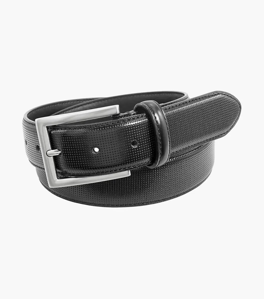 Florsheim Men`s Sinclair Leather  Belt-Black