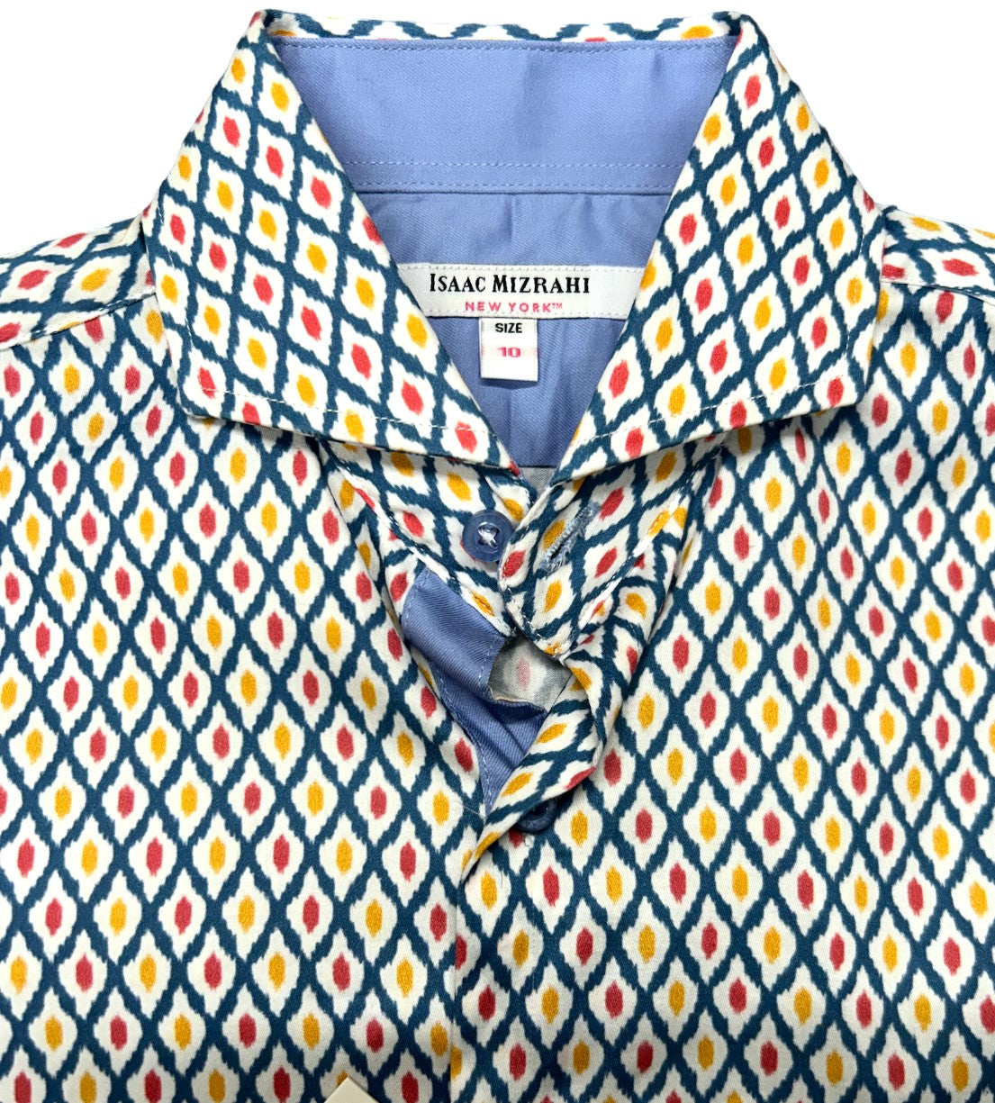 Isaac Mizrahi Boys Diamond Circle Long Sleeve Shirt - Multi Color - menswear - view 2 | New York Man Suits