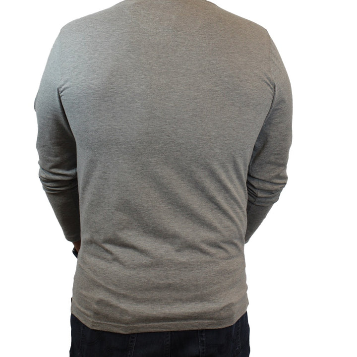 New York Man Brand Fancy V-Neck T-Shirt Long Sleeve