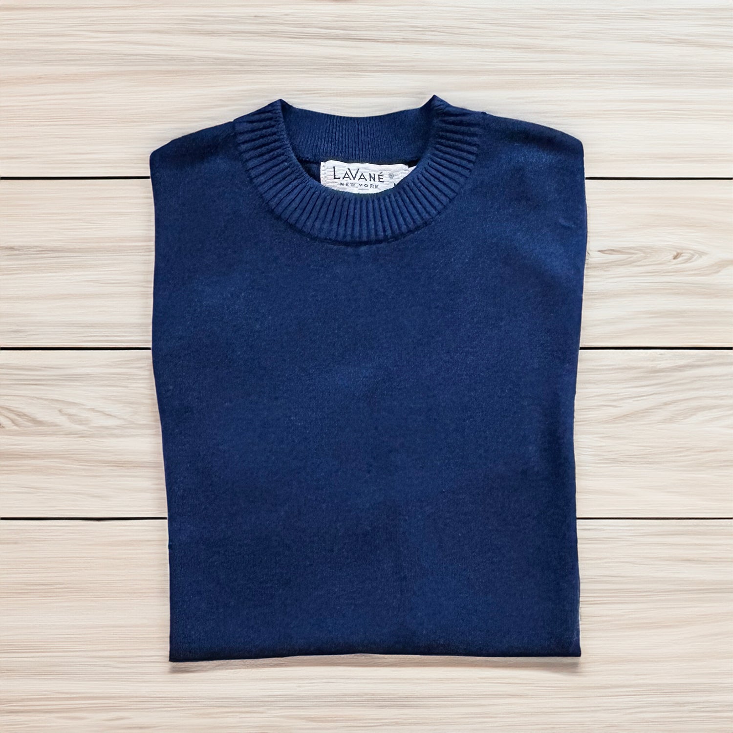 Lavane Short Sleeve Mock Neck Shirt - Cobalt - sweater - view 2 | New York Man Suits